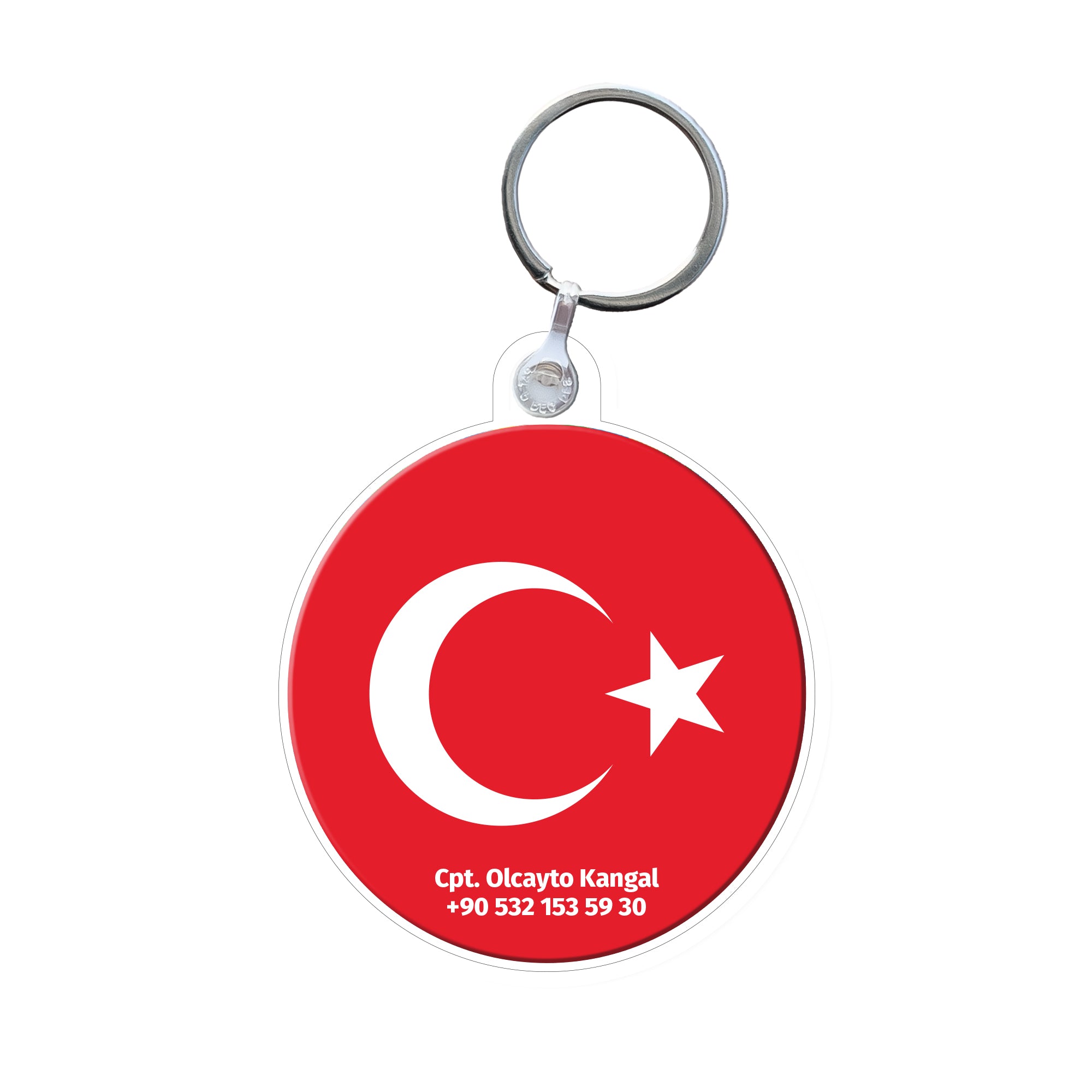 Türk Bayrağı | Akrilik Anahtarlık