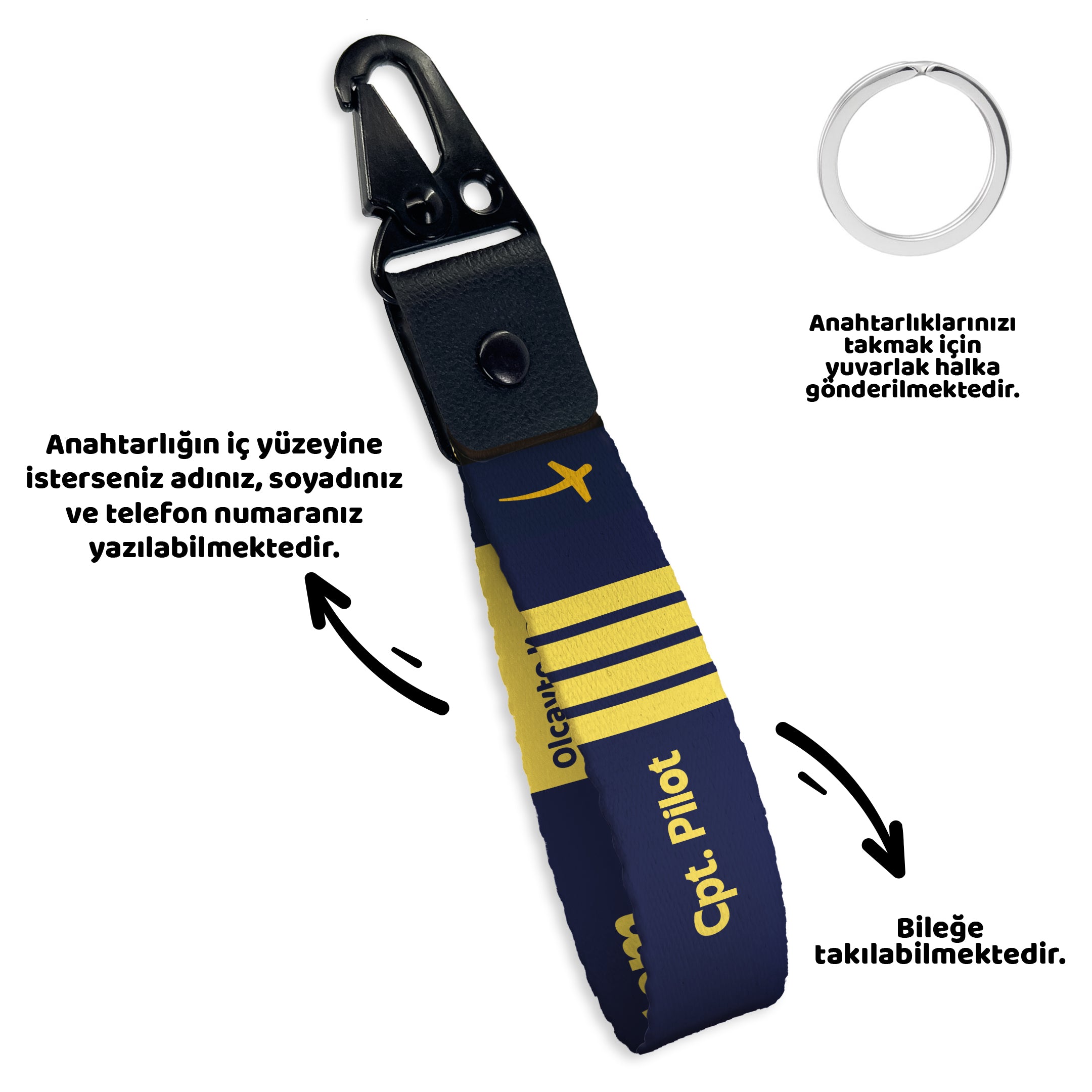 Cpt. Pilot | Anahtarlık | 7 Renk