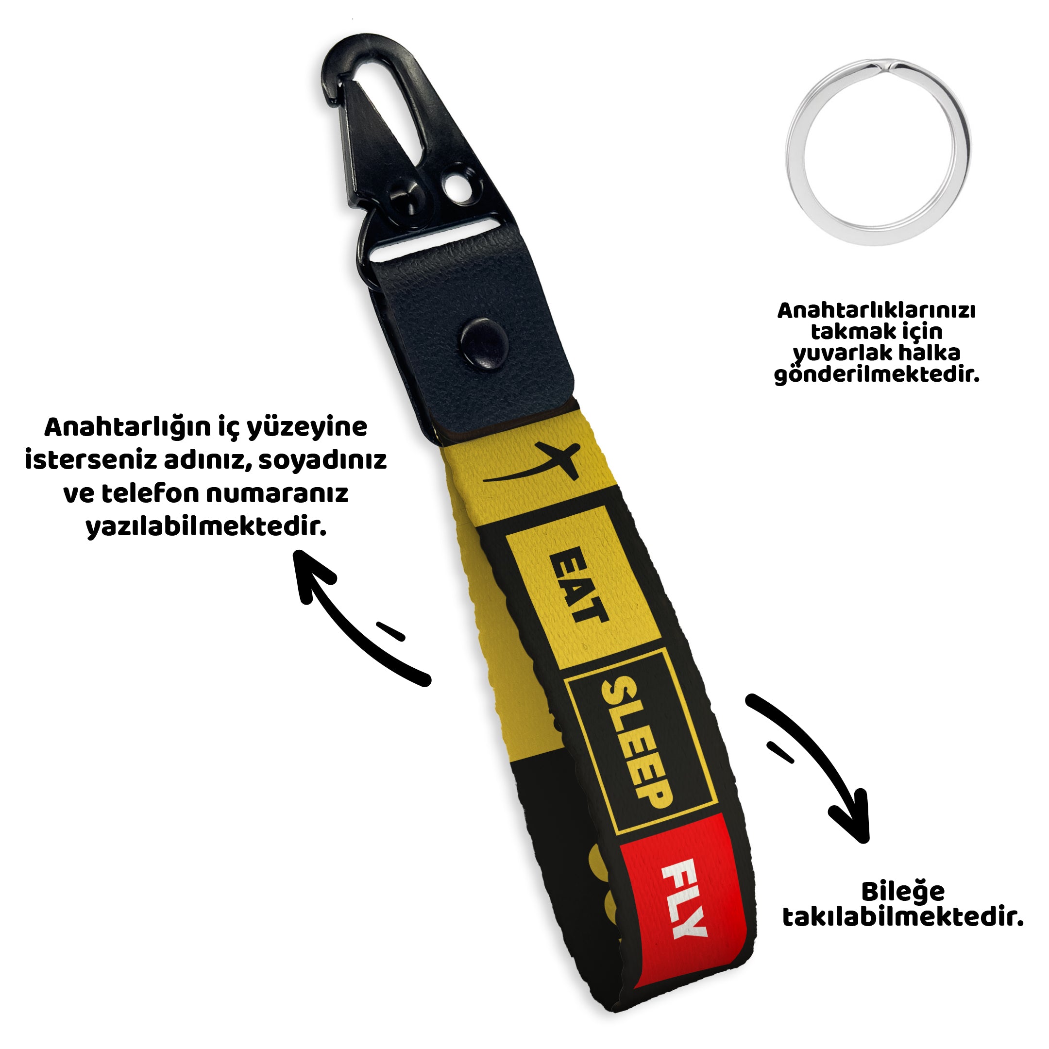 Eat Sleep Fly | Anahtarlık